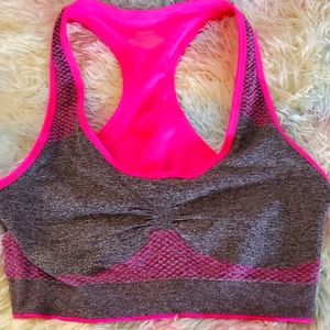 Pink & Grey sports bra. 3X to 4X